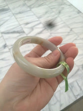 Load image into Gallery viewer, 58.5mm certified 100% natural green/yellow  jadeite jade bangle AE44-8521
