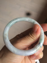 Load image into Gallery viewer, 54mm certified 100% natural type A green purple yellow round cut jadeite jade bangle AS4-0517
