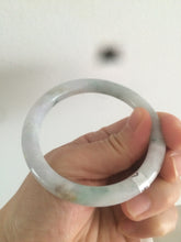 Load image into Gallery viewer, 54mm certified 100% natural type A green purple yellow round cut jadeite jade bangle AS4-0517
