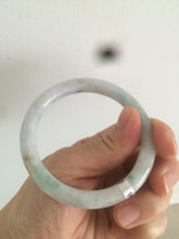Load image into Gallery viewer, 54mm certified 100% natural type A green purple yellow round cut jadeite jade bangle AS4-0517
