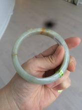 Load image into Gallery viewer, 58.5mm certified 100% natural green/yellow  jadeite jade bangle AE44-8521
