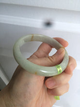 Load image into Gallery viewer, 58.5mm certified 100% natural green/yellow  jadeite jade bangle AE44-8521
