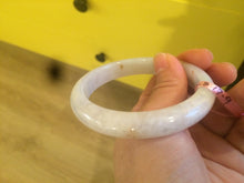 Load image into Gallery viewer, 56.7mm Certified Type A 100% Natural icy light green/orange  Jadeite Jade bangle A21-3146

