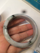Load image into Gallery viewer, 58.6mm 100% natural type A certified sunny green/purple jadeite jade bangle AQ33-0735

