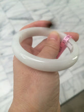 Load image into Gallery viewer, 55.9mm Certified Type A 100% Natural white Jadeite Jade bangle Q11-6212
