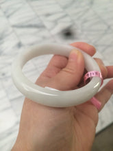 Load image into Gallery viewer, 55.9mm Certified Type A 100% Natural white Jadeite Jade bangle Q11-6212
