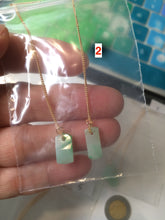 Load image into Gallery viewer, 100% Natural icy sunny green/purple safe and sound dangling jadeite Jade earring AT72 (Add on item. No sale individually)
