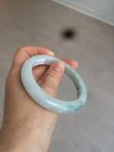 Load image into Gallery viewer, 57.5mm Certified Type A 100% Natural icy green/white Jadeite Jade bangle AT20-1351
