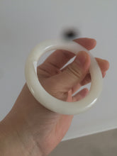Load image into Gallery viewer, 55mm Certified 100% Natural white nephrite Jade bangle HT18-7872
