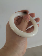 Load image into Gallery viewer, 55mm Certified 100% Natural white nephrite Jade bangle HT18-7872
