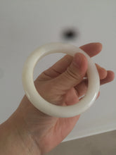 Load image into Gallery viewer, 55mm Certified 100% Natural white nephrite Jade bangle HT18-7872
