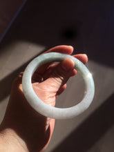 Load image into Gallery viewer, 57.5mm Certified Type A 100% Natural icy green/white Jadeite Jade bangle AT20-1351
