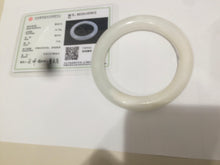 Load image into Gallery viewer, 55mm Certified 100% Natural white nephrite Jade bangle HT18-7872
