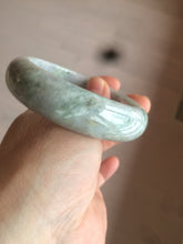 Load image into Gallery viewer, 57.9mm certified Type A 100% Natural green/purple Jadeite Jade bangle D76-3763
