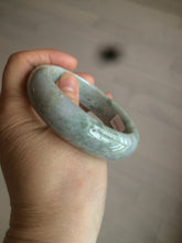 Load image into Gallery viewer, 57.9mm certified Type A 100% Natural green/purple Jadeite Jade bangle D76-3763
