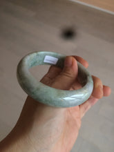 Load image into Gallery viewer, 57.9mm certified Type A 100% Natural green/purple Jadeite Jade bangle D76-3763
