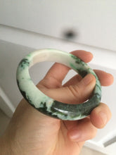Load image into Gallery viewer, 57.8mm certified type A 100% Natural sunny green/orange/white jadeite jade bangle AE41-9586
