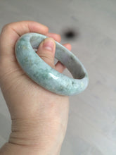 Load image into Gallery viewer, 57.9mm certified Type A 100% Natural green/purple Jadeite Jade bangle D76-3763
