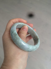 Load image into Gallery viewer, 57.9mm certified Type A 100% Natural green/purple Jadeite Jade bangle D76-3763
