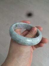 Load image into Gallery viewer, 57.9mm certified Type A 100% Natural green/purple Jadeite Jade bangle D76-3763
