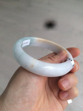 Load image into Gallery viewer, 57.8mm 100% certified natural  light green/blue/yellow jadeite jade bangle S27-3228
