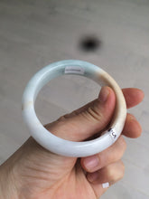 Load image into Gallery viewer, 57.8mm 100% certified natural  light green/blue/yellow jadeite jade bangle S27-3228

