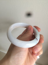 Load image into Gallery viewer, 57.8mm 100% certified natural  light green/blue/yellow jadeite jade bangle S27-3228
