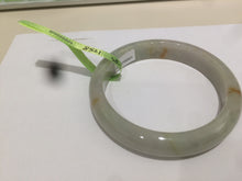 Load image into Gallery viewer, 58.5mm certified 100% natural green/yellow  jadeite jade bangle AE44-8521
