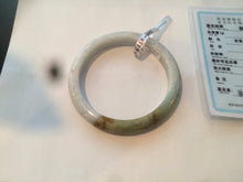 Load image into Gallery viewer, 59mm Certified Type A 100% Natural white/yellow/green Jadeite Jade bangle D59-0575

