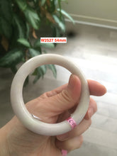 Load image into Gallery viewer, Certified type A 100% size 50-54mm Natural green/white/purple round cut Jadeite bangle with defects group Aj24 group15
