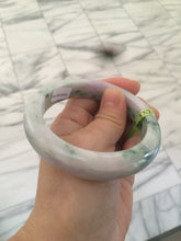 Load image into Gallery viewer, 57.7mm certified type A 100% Natural green/white/purple Jadeite Jade bangle AC44-6203
