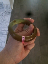 Load image into Gallery viewer, 52.9mm 100% Natural yellow/red/orange/gray Xiu Jade (Serpentine) (The Origin of Life) bangle A30
