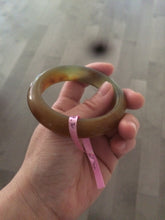 Load image into Gallery viewer, 52.9mm 100% Natural yellow/red/orange/gray Xiu Jade (Serpentine) (The Origin of Life) bangle A30
