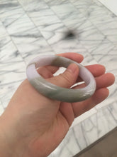 Load image into Gallery viewer, 55mm Certified 100% natural Type A green/purplejadeite jade bangle R77-2597
