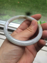 Load image into Gallery viewer, 57.7mm Certified Type A 100% Natural light green/yellow/white Jadeite Jade bangle N61-5752
