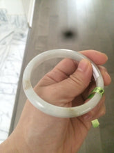 Load image into Gallery viewer, 57.7mm Certified Type A 100% Natural light green/yellow/white Jadeite Jade bangle N61-5752
