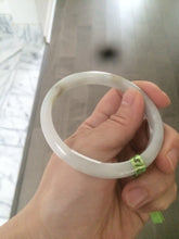 Load image into Gallery viewer, 57.7mm Certified Type A 100% Natural light green/yellow/white Jadeite Jade bangle N61-5752
