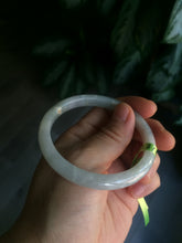 Load image into Gallery viewer, 54.5mm 100% natural Type A green/white/yellow jadeite jade bangle Q21
