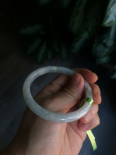 Load image into Gallery viewer, 54.5mm 100% natural Type A green/white/yellow jadeite jade bangle Q21
