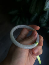 Load image into Gallery viewer, 54.5mm 100% natural Type A green/white/yellow jadeite jade bangle Q21
