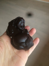 Load image into Gallery viewer, Handmade Craved Real ebony wood(黑檀木) PIXIu desk home decor CB32
