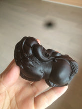 Load image into Gallery viewer, Handmade Craved Real ebony wood(黑檀木) PIXIu desk home decor CB32
