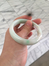 Load image into Gallery viewer, 54.7mm 100% natural Type A sunny green/brown/white jadeite jade bangle AF72-3316
