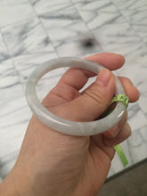 Load image into Gallery viewer, 54.5mm 100% natural Type A green/white/yellow jadeite jade bangle Q21

