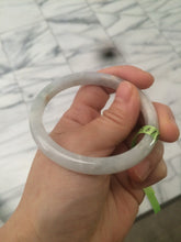 Load image into Gallery viewer, 54.5mm 100% natural Type A green/white/yellow jadeite jade bangle Q21
