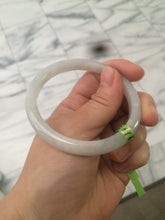 Load image into Gallery viewer, 54.5mm 100% natural Type A green/white/yellow jadeite jade bangle Q21
