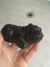 Load image into Gallery viewer, Handmade Craved Real ebony wood(黑檀木) PIXIu desk home decor CB32
