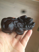 Load image into Gallery viewer, Handmade Craved Real ebony wood(黑檀木) PIXIu desk home decor CB32
