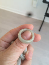 Load image into Gallery viewer, 15.7-18.9mm size5-8 3/4 100% natural type A icy watery green/yellow jadeite jade band ring AT15
