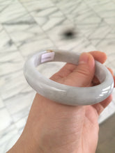 Load image into Gallery viewer, 58.3mm certified Type A 100% Natural green/white/super light purple Jadeite bangle AF70-9555
